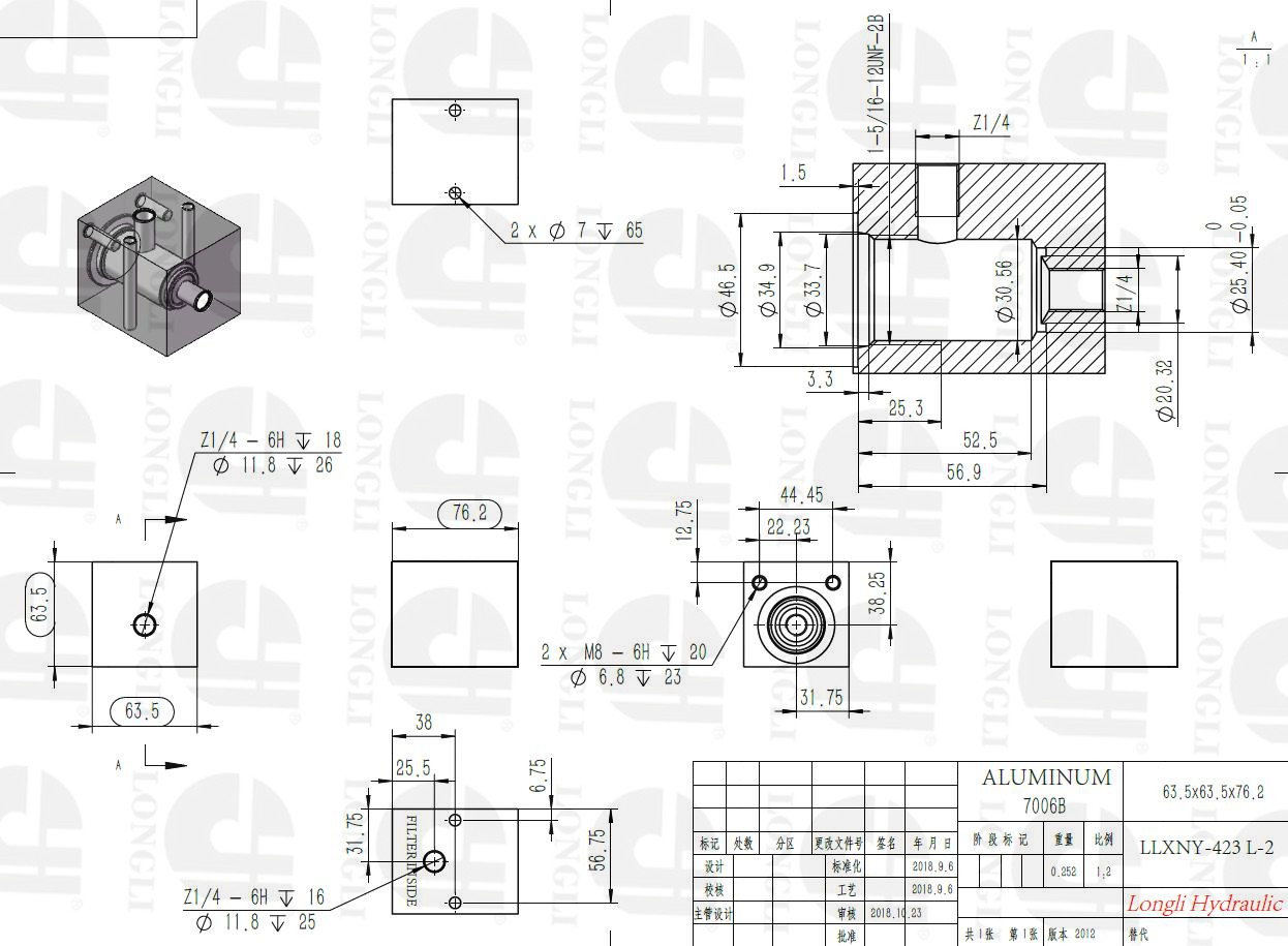 Small manifold block