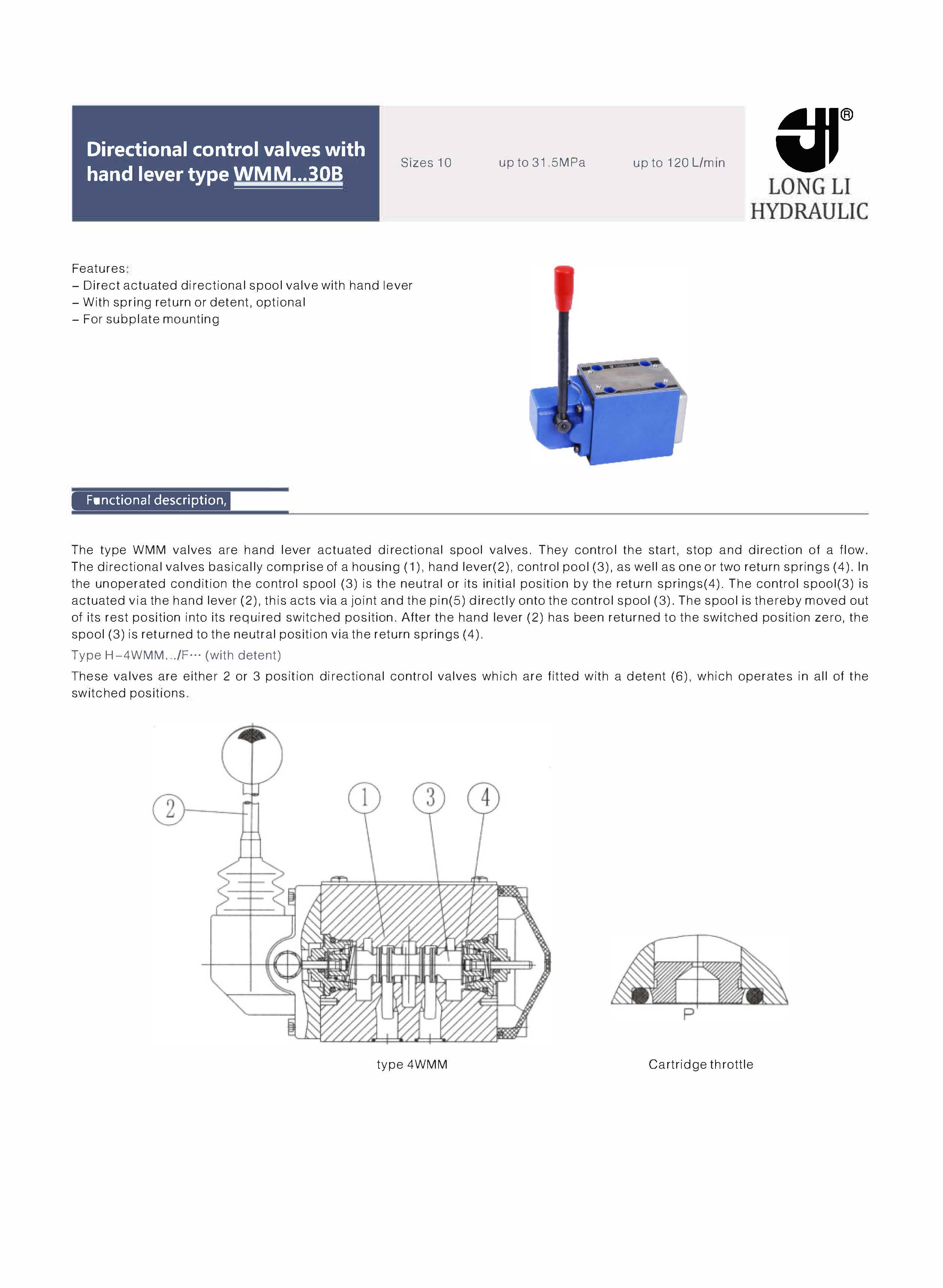 Directional control valves with hand lever type WMM 30B_页面_1
